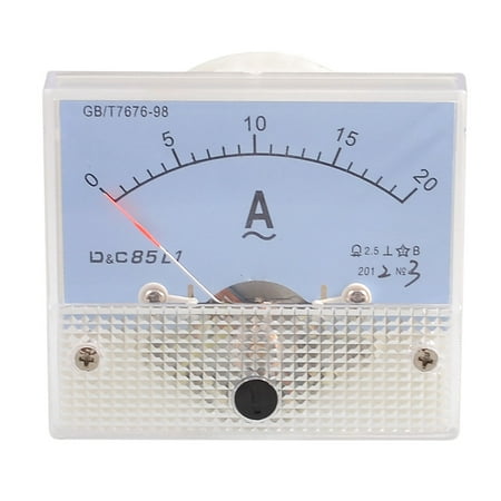 Unique Bargains Screw Mounted Current Measuring AC Amperemeter Panel Meter 0-20A
