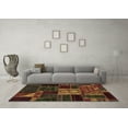 thumbnail image 3 of Ahgly Company Indoor Rectangle Patchwork Brown Transitional Area Rugs, 2' x 5', 3 of 4