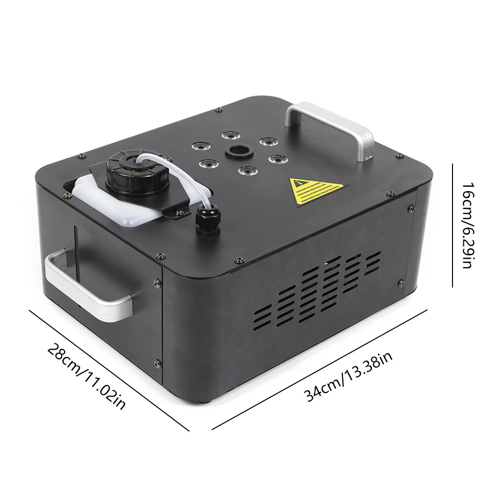 PEAKORA2pcs 6LED DJ Geyser Smoke Fog Machine Pyro Stage Vertical Upspray Fogger DMX RGB