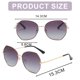 thumbnail image 2 of Gafas de sol polarizadas poligonales gafas de sol anti-ultravioleta de moda callejera, hechas de metal, 2 of 5