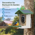 thumbnail image 6 of Smart Bird Feeder with Camera, Solar Powered Birdhouse Camera with AI Bird Recognition, Outdoor Wireless WiFi Bird Feeder with Live Video, Fun Gift for Mom, Grandma, Daughter, 6 of 10