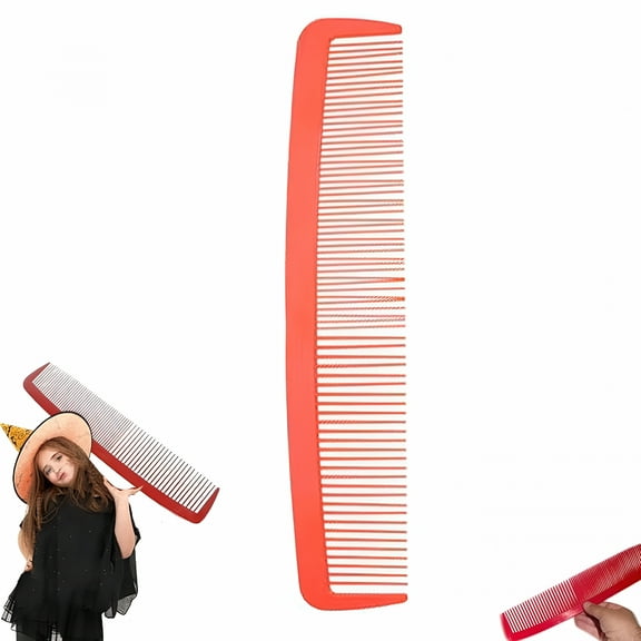 ACDANC Giant Clown Comb, Funny Huge Comb Prank, Big Comb Wide Tooth Combs for Women and Men (Red)