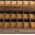 thumbnail image 6 of 24 Slot Leather Watch Box Case Organizer Glass Display Jewelry Storage with Drawer, 6 of 16