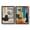 Barnwood Walnut, variant on Andalusian Forms III - Premium Framed Canvas 2 Piece Set - Ready to Hang