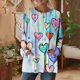 thumbnail image 5 of TaTaai Women’s Print Long Sleeve Round Neck T Shirts Casual Loose Blouses With Pockets Soft Polyester Tops Fall Spring Daily Street Tees Gift, 5 of 7