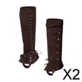 thumbnail image 1 of 2x Fundas Para Botas De De Moda Para Fiestas Temáticas, Festivales, Campamentos, Color Marrón, 1 of 8