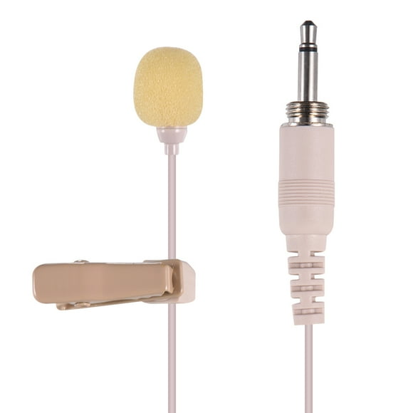 FlyFlise Mini Lapel Lavalier Clip-on Condenser Microphone Mic 3.5mm Plug for Smartphone DSLR Camera Camcorder