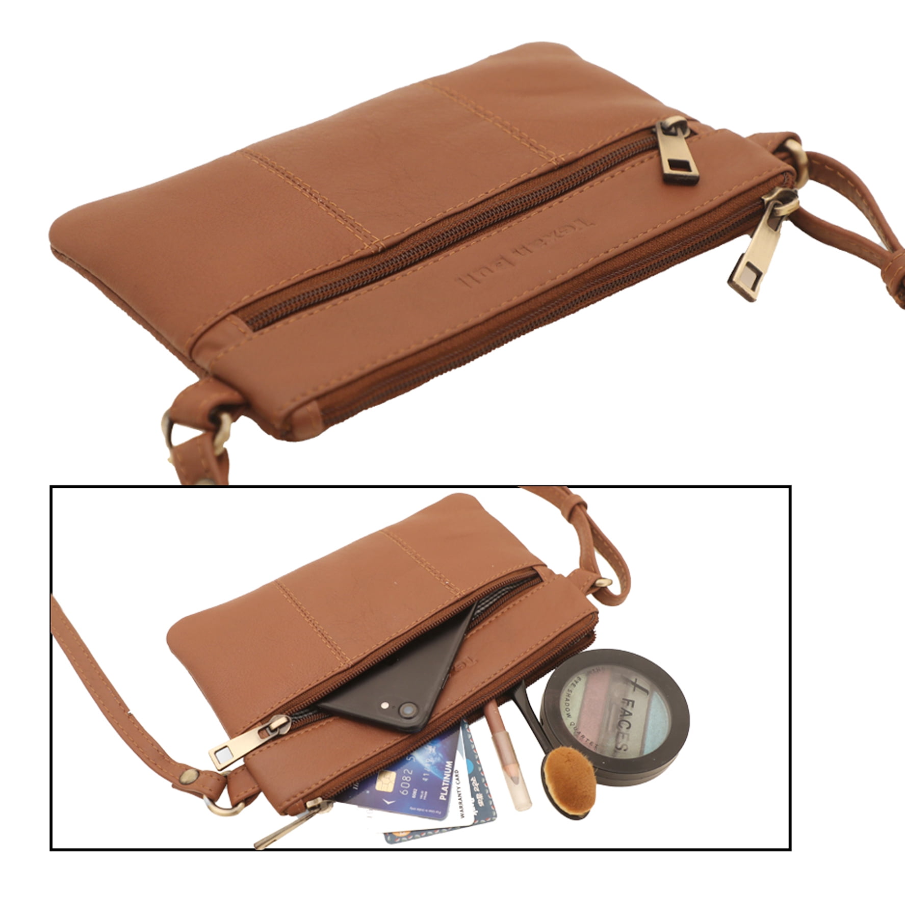 Leather Crossbody Bags For Women-Shoulder Strap Women Purses Travel Handbags