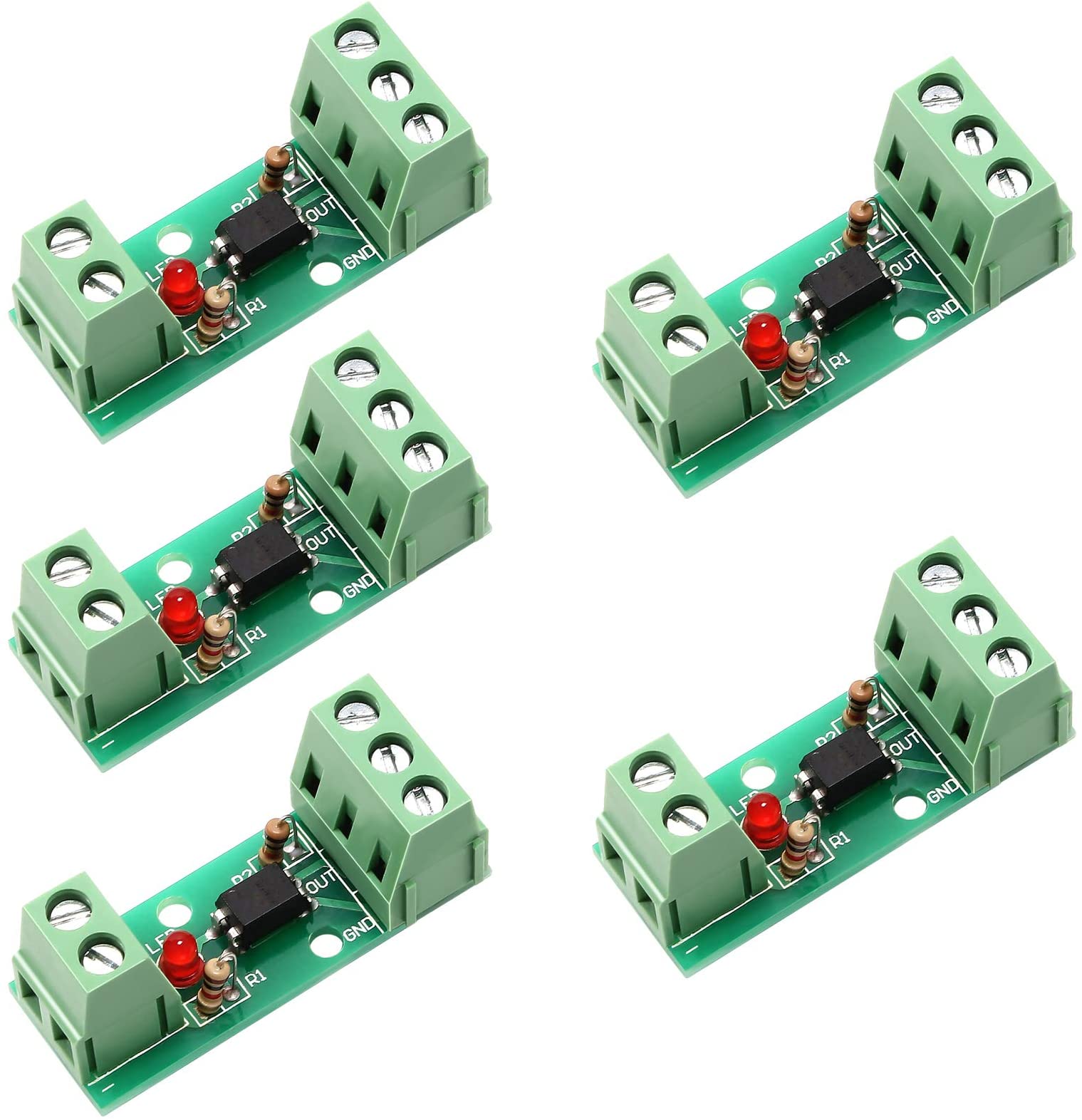 12V Optocoupler olation Board (5pcs), EL817 1 Channel Opto PNP NPN