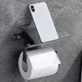 thumbnail image 2 of Lzvxtym Matte Wall-Mounted Toilet Paper Holder for Bathroom, 2 of 8