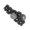 antique silver black, variant on Wide Belt for Women Grommet Waist Chain Belt Discs Chain Belly Chain for Dress Western Retro Belt Waist Chain
