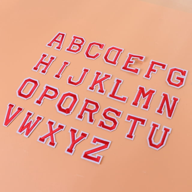 PAMINGONO 52Ud Parches De Tela Para Ropa Con Letras Bordadas Adhesivas Resistentes Y Decorativas