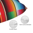 thumbnail image 5 of Salouo Mexican Serape Blanket Stripes Pattern Pillow Cases,1PC Pillow Covers with Envelope Closure Decorative Pillow Case for Bed Couch,Pillows Not Included-20"x30", 5 of 6