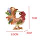 thumbnail image 4 of Joyero figura de pollo esmaltado jinwen Verde, 4 of 5