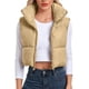 thumbnail image 2 of Chaleco sin mangas para mujer, chaleco con cuello levantado a la moda, chaqueta cálida acolchada, ropa de abrigo cálida, 2 of 7