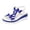Blue, variant on Women's Sparkly Butterfly Platform Wedge Dress Sandals Delicated Glitter Pearl Open Toe Elastic Ankle Strap Chunky High Heels Dressy Summer Shoes for Bride Wedding Beach Blue Size 6