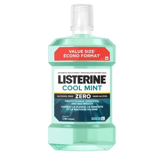 Listerine Zero Cool Mint Antiseptic Mouthwash, Alcohol FreeValue Size 1.5 Litre