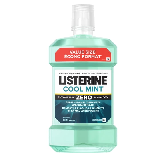 Listerine Zero Cool Mint Antiseptic Mouthwash, Alcohol FreeValue Size 1.5 Litre