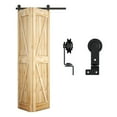 thumbnail image 3 of 6/6.6 Foot Double Folding Sliding Door Kit, 2 Door Sliding Door Hardware Kit System [Hardware Kit Only, No Door] ,Easy Install, 3 of 6