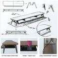 thumbnail image 5 of Fenge Dual Monitor Stand, Monitor Stands Riser for 2 Monitors, 42.5 Inch Monitor Stands Shelf with 12 Color LED Light for Office Desk, 5 of 6