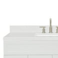 thumbnail image 5 of Ariel Hamlet 54 In. Rectangle Sink Bathroom Vanity With Carrara White Quartz Countertop 1.5 Edge In White, 5 of 11