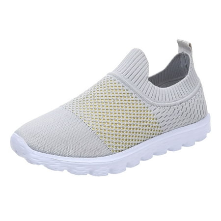 

fvwitlyh Wedgie Flats Shoes for Women Ladies Fashion Colorblock Mesh Breathable Comfortable Flat Casual Flats Shoes Women Shoes Size 13