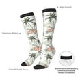 thumbnail image 4 of Naloa Vintage Palm Trees Thigh High Socks Extra Long Stretchy Sock Women Over Knee High Opaque Stocking Daily Wear, 4 of 6