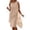 Khaki, variant on Wdgfv Women's Flowy Chiffon Cape Midi Dress Summer Elegant Sleeveless Layered Dresses