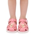 thumbnail image 4 of Viluyesy Girls Jelly Sandals Flower Closed Toe Soft Sole Summer Beach Princess Shoes for Kids Hot Pink Size 8.5 Toddler, 4 of 6