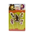 thumbnail image 1 of Set de figuras con velas de Masha y el oso para tarta de cumpleaños, 1 of 1