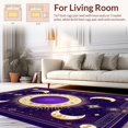 thumbnail image 2 of Ultra Soft Area Rug, Charming Celestial Whimsical Elements, Non Slip, Stain Resistant, Washable Area Rugs for Living Room, Bedroom(Purple, 3X5), 2 of 8