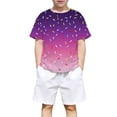 thumbnail image 4 of CONZONE Child Kids Boys Tee Shirts Short Sleeved Graphic Print Crew Neck Summer Fashion Comfort Tops Black Size 3-4 Years, 4 of 4