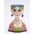 thumbnail image 2 of Ceramic Lady Vase Makeup Brush Holder 4.125x2.875x5.375 Gift, 2 of 4