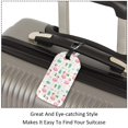 thumbnail image 3 of Square 2Pack PU Leather Flamingo Cruise Luggage Tag with Privacy Cover and Name ID Tag for Travel Handbags Backpacks Luggage Tags, 3 of 6