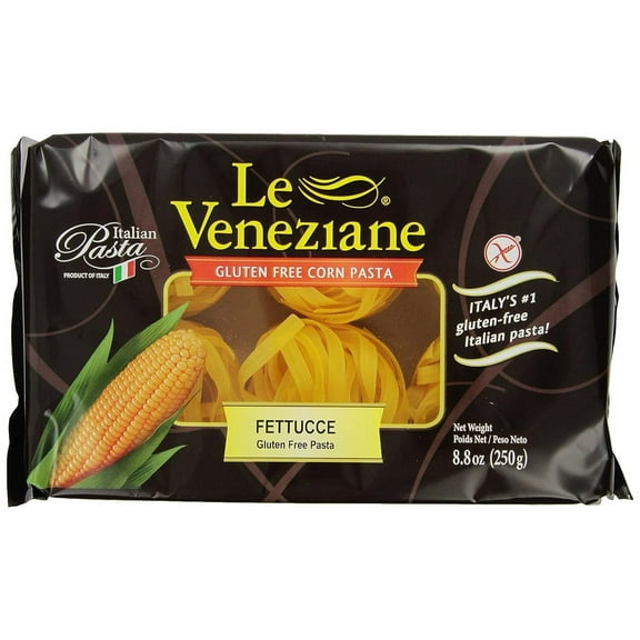 Le Veneziane Gluten Free Corn Pasta Fettucce - 8.8 oz Pack of 4