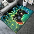 thumbnail image 1 of Tapis de Jeu Carré Tapis 3D Tapis de Gamer pour Chambre de Garçon Manette de Jeu Paillasson pour Chambre Salon Tapis de Sol, Coloré 60*120 cm, 1 of 2