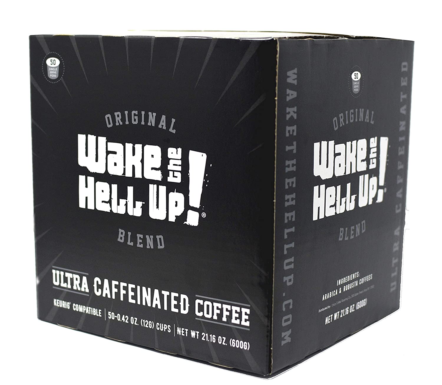 Wake The Hell Up! Dark Roast KCups Single Serve Capsules Ultra