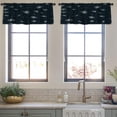 thumbnail image 3 of LALILO Kitchen Curtain Valance Galaxy Spiral And Irregular Rod Pocket Window Curtain 52"x 18" Set of 2, 3 of 5