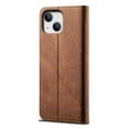 thumbnail image 5 of SaniMore iPhone 14 Plus (6.7" 2022) Wallet Case, Cowboy Skin [Wear-resistat Durable] Card Slots Cash Pocket Kickstand 360° All-around Protective Business Shell [Shoxkproof Anti-drop] - Brown, 5 of 7