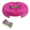 thumbnail image 1 of Uxcell Almohadilla Magnética para Alfileres con 100pcs Alfileres de Cabeza Plástica, Soporte de Alfileres Magnéticos con Cajón, Rosa, 1 of 7