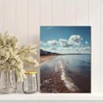 thumbnail image 2 of Coastal Beach Scene Canvas Print, Landscape Wall Art for Living Room Bedroom Office Hallway Cafe Home Decor, 2 of 8