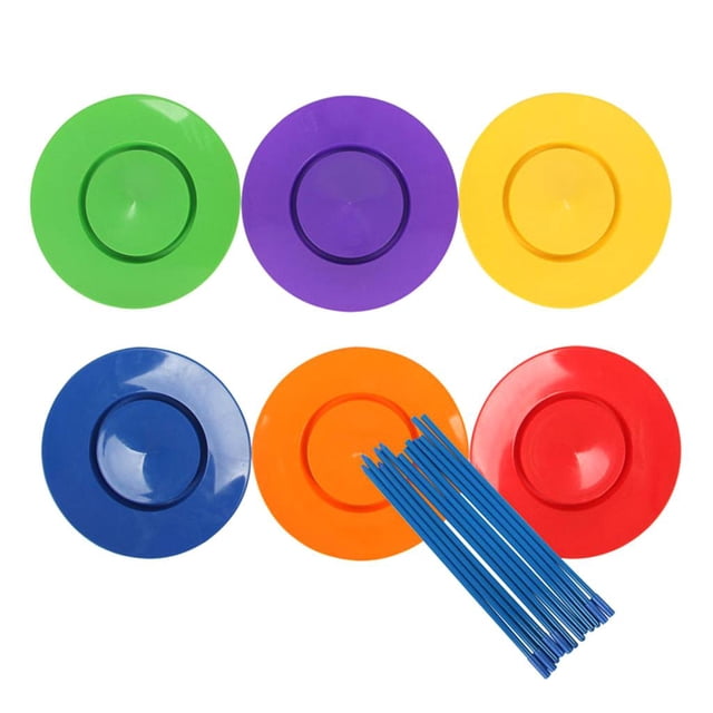 Esquirla Adultes Enfants Jongler Plaques Bâtons Performance Prop Équilibre Compétences Jeux Clown