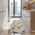 thumbnail image 4 of Beige Chicken Floral Pattern Kitchen Rug Mat,Kitchen Runner Rugs Non Skid Washable,Decorative Kitchen Floor Mats for Kitchen,Sink,Laundry,17"x47.2", 4 of 7