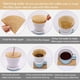 thumbnail image 3 of Filtros de café de cono V60, juego de 100, filtros de café de papel desechables, filtros de papel natural para verter sobre gotero de café y cafetera (marrón natural), 3 of 5