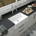 thumbnail image 2 of DeerValley DV-1K016 White Reversible Apron Farmhouse Kitchen Sink Apron Front Fireclay Porcelain Ceramic Single Bowl Kitchen Sinks, 2 of 13