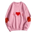 thumbnail image 5 of Vetsdori Womens Long Sleeve Sweatshirts Pullover Graphic Tops Crew Neck Gifts for Women,Valentine Winter/Spring Casual Cute Shirts for Women Trendy, 5 of 5
