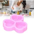 thumbnail image 4 of Molde de silicona de rosa en forma de corazón de 3 cavidades, herramientas de decoración de fondant para pasteles, chocolates, aperitivos, rosa de caramelo duro (rosa) JAMW Sencillez, 4 of 5