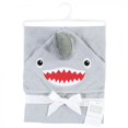 thumbnail image 2 of Hudson Baby Infant Boy Cotton Animal Face Hooded Towel, Shark, One Size, 2 of 2