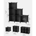 SONGMICS DIY 6 Cube Storage Organizer Cubbie Storage Modular Bookshelf