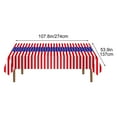 thumbnail image 3 of LSLJS Table Cloth & Independence Day - Tablecloth & Waterproof - Table Cloth Rectangle Table Disposable for Seating Gatherings Occasions 108x54", 3 of 4